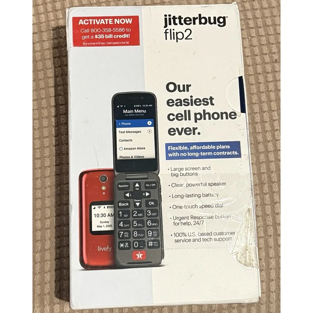 Jitterbug‎ Flip 2 Phone For Seniors